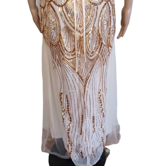 Great Gatsby Art Deco Sequined Dress - Picture 10 of 12